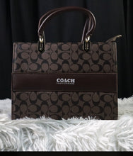 Coach Fashionware Signature Logo - Brown Tote Bag