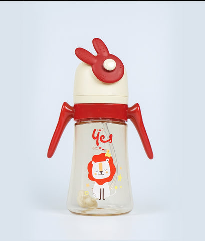 Adorable Bunny Cap Baby Feeder – 280ml with Easy-Grip Handles