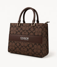 Coach Fashionware Signature Logo - Brown Tote Bag