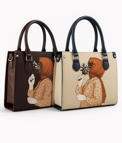 Hijab Girl —Attractive Large Canvas Tote Bag  | With Formal Style